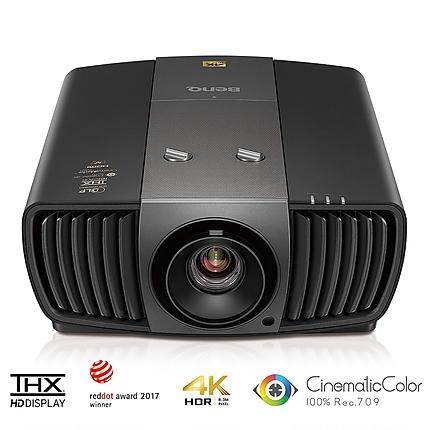 BenQ W11000H, DLP, 4K (3840x2160), 50 000:1, 2200 ANSI Lumens, Pro Cinema Projector, THX technology, CinematicColor, HDR, Horizontal and Vertical lens shift, 3D via HDMI 2.0a, 81% DCI-P3, Zoom 1.5x, VGA, HDMI, LAN, DC12V Trigger, 14.8 kg.