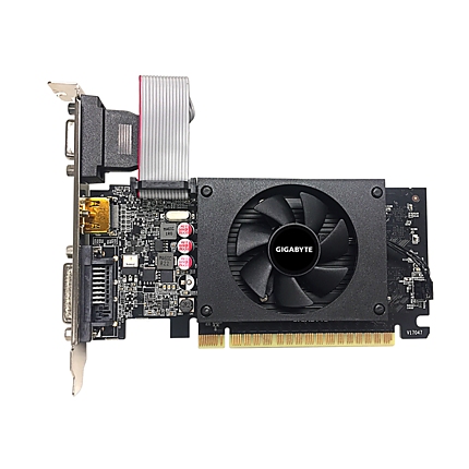 Видео карта Gigabyte GeForce GT 710, 2GB, GDDR5, 64 bit, D-Sub, DVI-D, HDMI