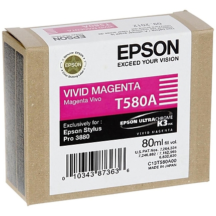 Epson T580 Vivid Magenta for Stylus Pro 3880 80 ml