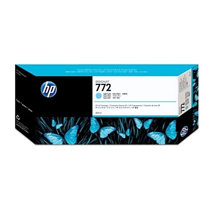 HP 772 300-ml Light Cyan Designjet Ink Cartridge