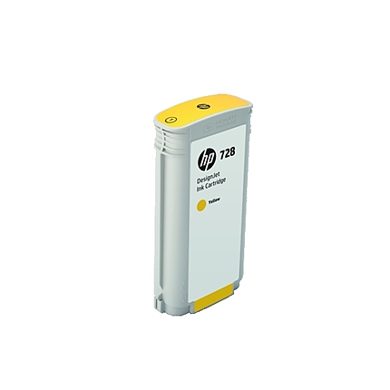 HP 728 130-ml Yellow DesignJet Ink Cartridge