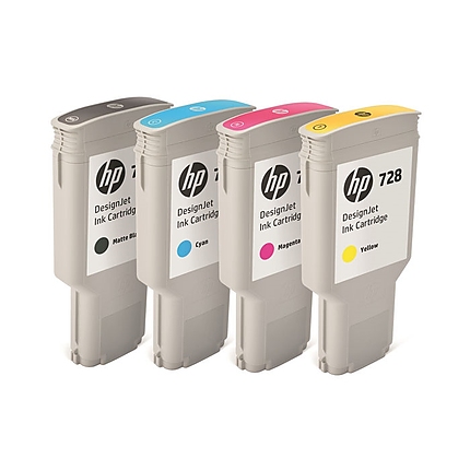 HP728 300-ml Yellow InkCart