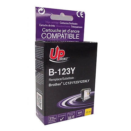 Ink cartridge UPRINT LC121/123/127 BROTHER, Yellow