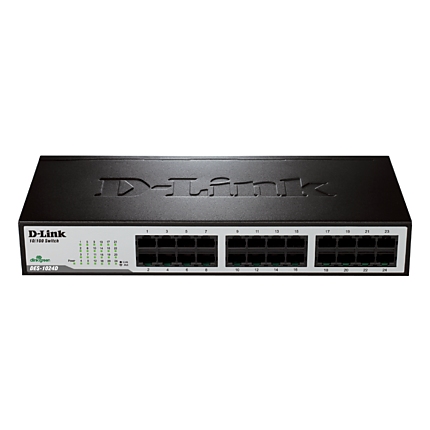 Суич D-Link DES-1024D/E, 24 портов 10/100, Desktop, rack mount