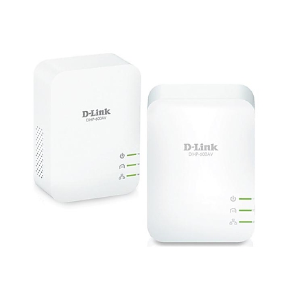 Адаптер D-Link PowerLine AV2 1000 HD Gigabit Starter Kit, 1000 Mbps, 2 бр. в пакет, DHP-601AV/E