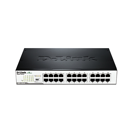 Суич D-Link DGS-1024D/E, 24 портов 10/100/1000, Desktop, rack mount