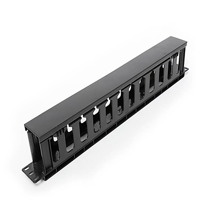 Formrack 19" 1U Cable Management Panel with PVC trunking cut 1U 482x88x48mm