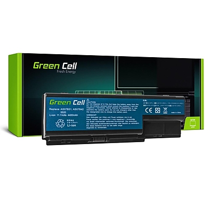 Батерия  за лаптоп Acer Aspire 7720 7535 6930 5920 5739 5720 5520 5315 5220  AS07B41 11.1V 4400mAh GREEN CELL