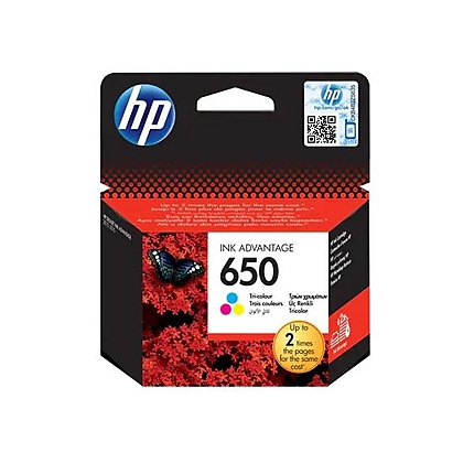 Мастилница oригинална HP 650, CZ102AE, 3 цвята, DJ Advantage 2515/  2515 e-All-in-One Printers