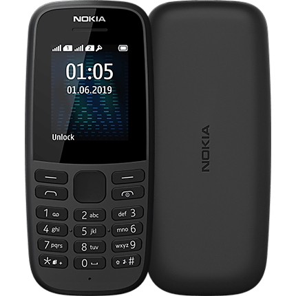 NOKIA 105 DS BLACK 2019