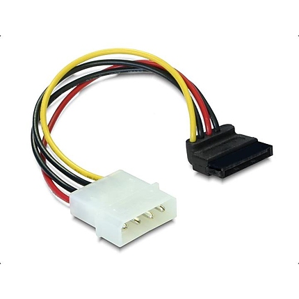 Кабел DeLock Power SATA HDD към 4 pin, на 90°, 15 cm