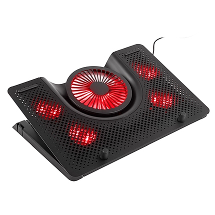 Genesis Laptop Cooling Pad Oxid 550 15.6-17.3 5 Fans, Led Light, 1 Usb