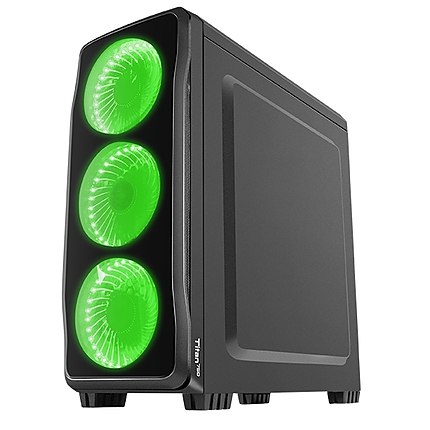 Genesis Case Titan 750 Green Midi Tower Usb 3.0