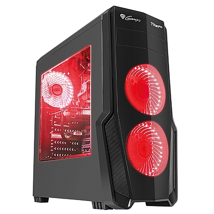 Genesis Case Titan 800 Red Midi Tower Usb 3.0