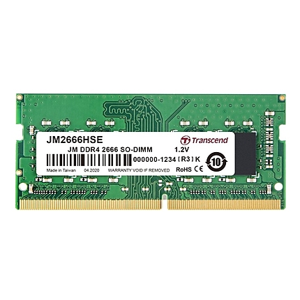 Transcend 32GB JM DDR4 2666Mhz SO-DIMM 2Rx8 2Gx8 CL19 1.2V