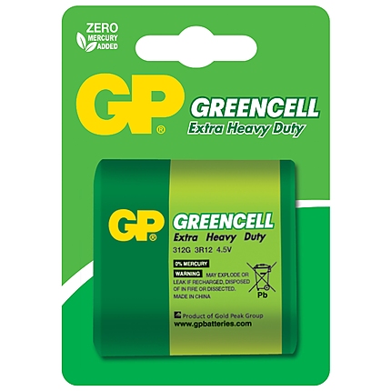 Цинк карбонова батерия GP  3R12 /1 бр. в опаковка/ блистер GREENCELL 4.5V GP