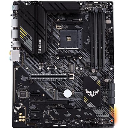 Дънна платка ASUS TUF B550-PLUS GAMING socket AM4, 4xDDR4, Aura Sync, PCIe 4.0, Dual M.2, 2.5GB Lan