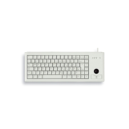 Компактна жична клавиатура CHERRY G84-4400 с Trackball, бяла