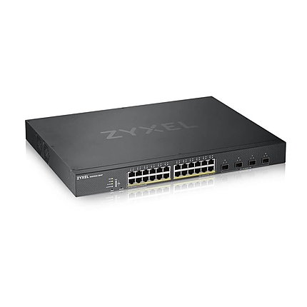 Суич ZYXEL XGS1930-28HP, 28 портов управляем L3, 24x Gigabit, 4x SFP+ порта, PoE ports