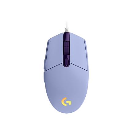 Геймърска мишка Logitech G102 LightSync, RGB, Оптична, Жична, USB, Лилав