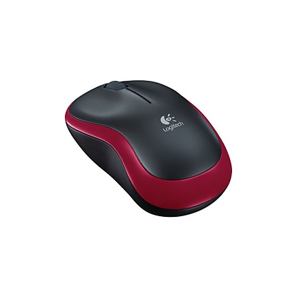 LOGITECH M185 WL/NB/BLACK+RED