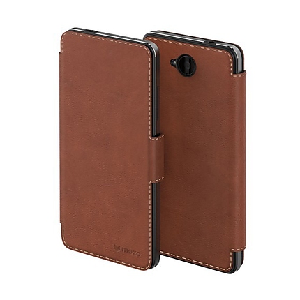 MS LUMIA 650 FLIP COVER BROWN