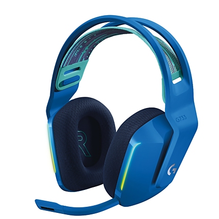 Геймърски слушалки Logitech G733 Blue Lightspeed Wireless RGB, Микрофон, Сини