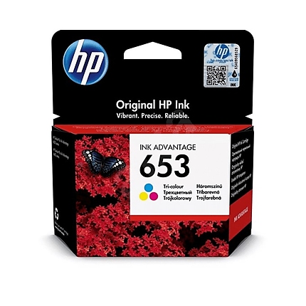 HP 653 Tri-color Original Ink Advantage Cartridge