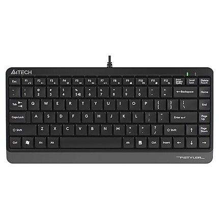 Мини клавиатура A4tech FK11, Жична, USB, hot keys 12, кабел 1,5 m, Черена