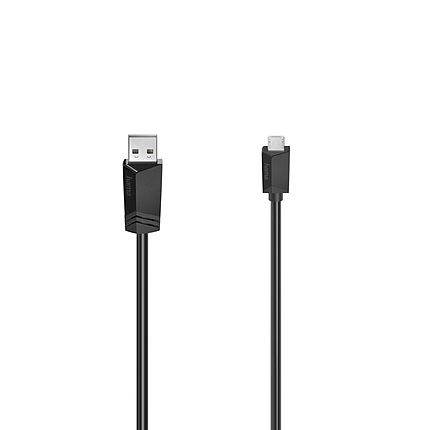 Кабел HAMA USB 2.0- micro USB, Позлатени конектори, 0.75 м., Черен