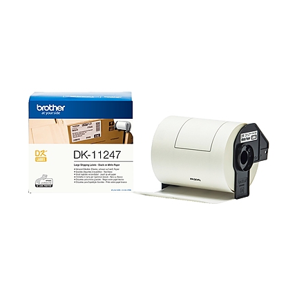 Brother DK-11247 Large Shipping Paper 103mm x 164mm (180), Black on White