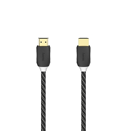 Кабел HAMA HDMI мъжко - HDMI мъжко, Ethernet, 1.5 м, Позлатени конектори, Черен