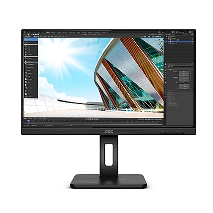 AOC 24P2Q, 23.8" WLED IPS, 1920x1080@75Hz, 4ms GtG, 250cd/m2, 1000:1, DC50M:1, Adaptive Sync, FlickerFree, Low Blue Light, 2Wx2, Tilt, Height Adjust, Pivot, Swivel, D-SUB, DVI, HDMI, DP, 4xUSB 3.2