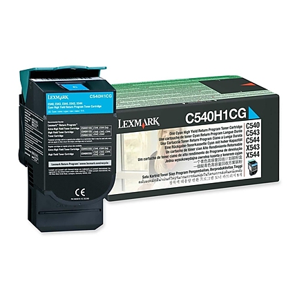 Lexmark C540H1CG C54x, X54x Cyan Return Programme 2K Toner Cartridge