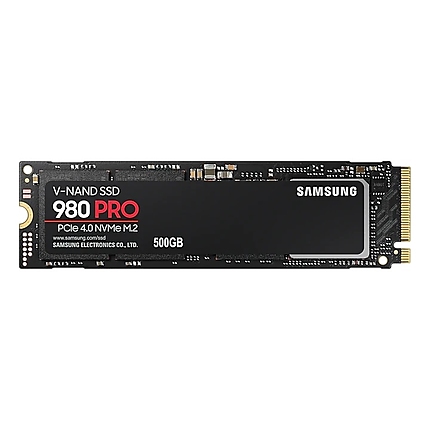 Samsung SSD 980 PRO 500GB Int. PCIe Gen 4.0 x4 NVMe 1.3c, V-NAND 3bit MLC, Read up to 7000 MB/s, Write up to 5100 MB/s, Elpis Controller, Cache Memory 512MB DDR4