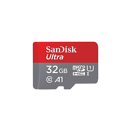 Карта памет SANDISK Ultra microSDHC, 32GB, A1, UHS-I, U1, Class 10, 120MB/s, Адаптер