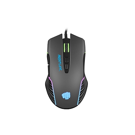 Fury Gaming Mouse Hustler 6400DPI Optical With Software RGB Backlight