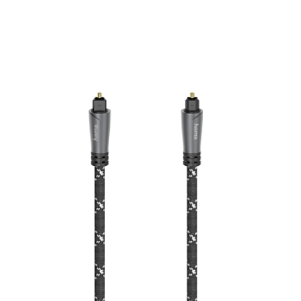 Оптичен аудио кабел HAMA ODT plug (Toslink), метал, 1.5 м