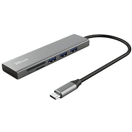 TRUST Halyx Fast USB-C Hub & Card Reader