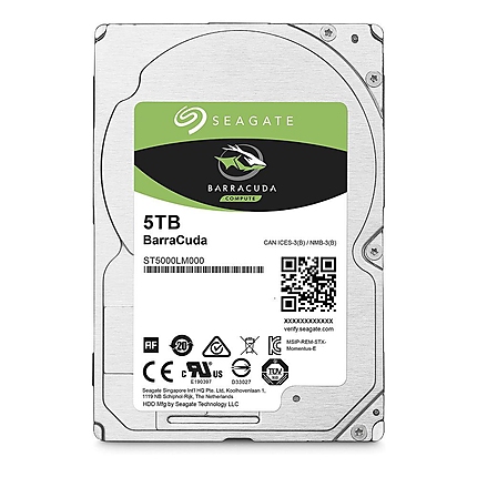 Хард диск SEAGATE BarraCuda 5TB, 5400RPM, 2.5", 128MB, ST5000LM000