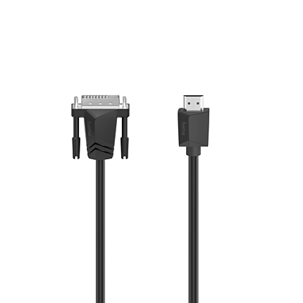 Кабел  DVI-I Dual Link мъжко- HDMI мъжко, Ultra-HD, 4K, 3м, черен