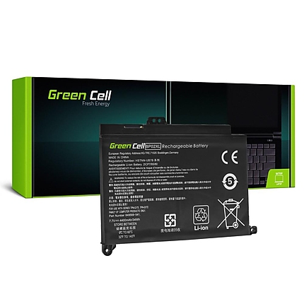 Батерия  за лаптоп BP02XL  HP Pavilion 15-AU 15-AU051NW 15-AU071NW 15-AU102NW 15-AU107NW 15-AW 15-AW010NW  7,7V 4400mAh  GREEN CELL