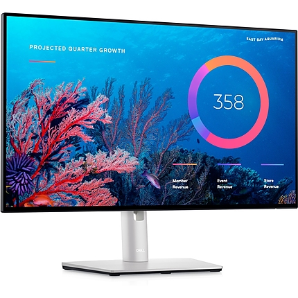 Dell U2422HE, 23.8" IPS Anti-Glare, UltraSharp InfinityEdge, 5ms, 1000:1, 250 cd/m2, FullHD 1920x1080, 100% sRGB, HDMI, DisplayPort, USB-C Hub, USB 3.2 hub, RJ45, ComfortView Plus, Height Adjustable, Pivot, Swivel, Tilt, Black