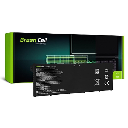 Батерия за лаптоп GREEN CELL, ACER AC14B3K AC14B8K Aspire 5 A515 A517 R15 R5-571T LiIPo 15,2V 2100mAh