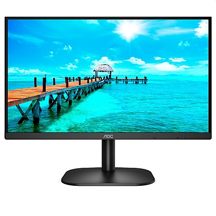 AOC 24B2XD, 23.8" WLED IPS, 1920x1080@75Hz, 4GtG, 250cd/m2, 1000:1, DC20M:1, FlickerFree, Low Blue Light, Tilt, D-SUB, DVI