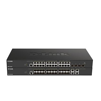 D-Link 24 x 10G Base-T ports + 4 x 10G/25G SFP28 ports Smart Managed Switch