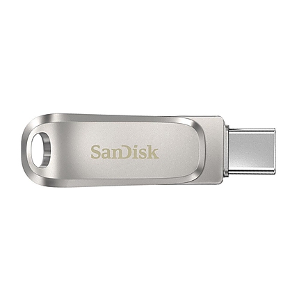 USB памет SanDisk Ultra Dual Drive Luxe, 128GB, USB 3.1 Gen 1, USB-C, Сребрист