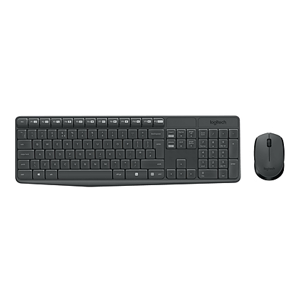 Logitech MK235 Wireless Keyboard and Mouse Combo - Grey - US INTL