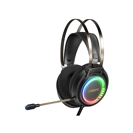 Gamdias геймърски слушалки Gaming Heaphones - EROS M3 RGB USB - 50mm