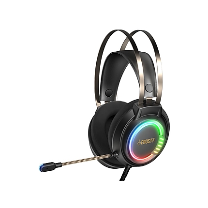 Gamdias геймърски слушалки Gaming Heaphones - EROS E3 RGB - 50mm